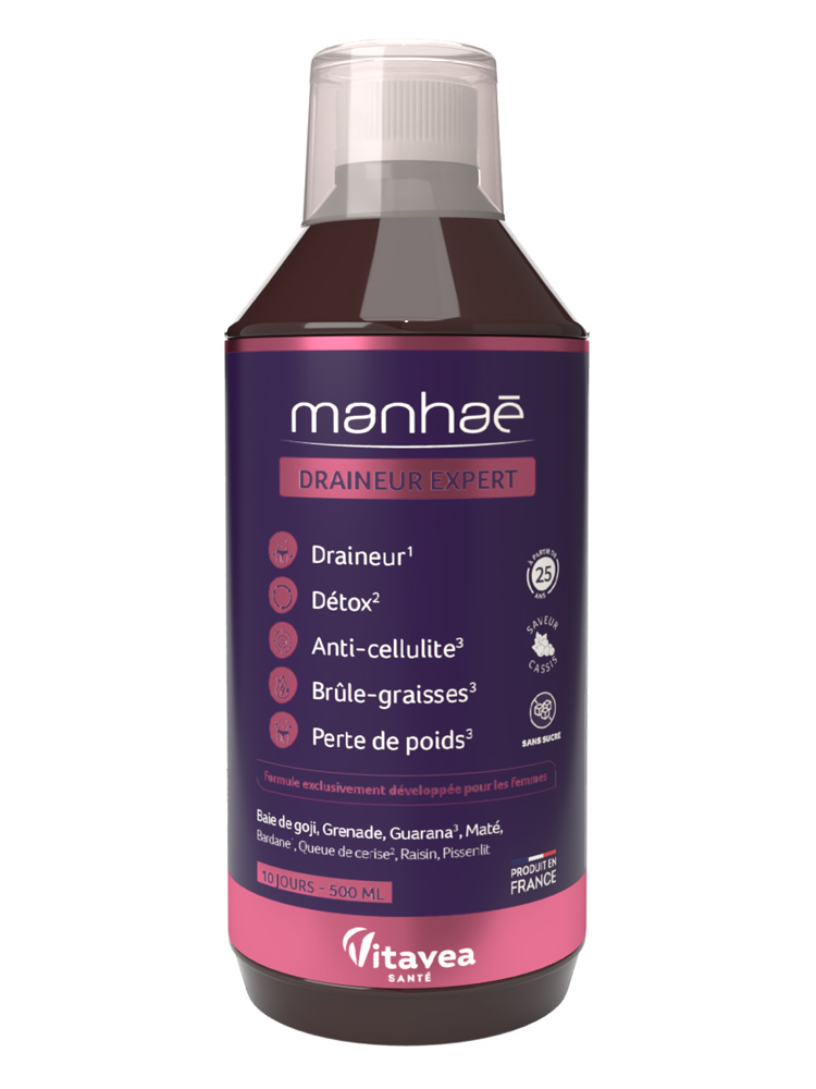 Vitavea Manhaé Draineur Expert - Favorise Drainage & Perte de Poids 500 ml